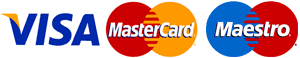 Visa, MasterCard, Maestro