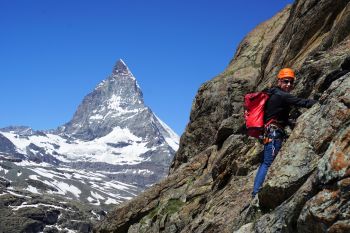 Alpine rock climbing Matterhorn Maxc