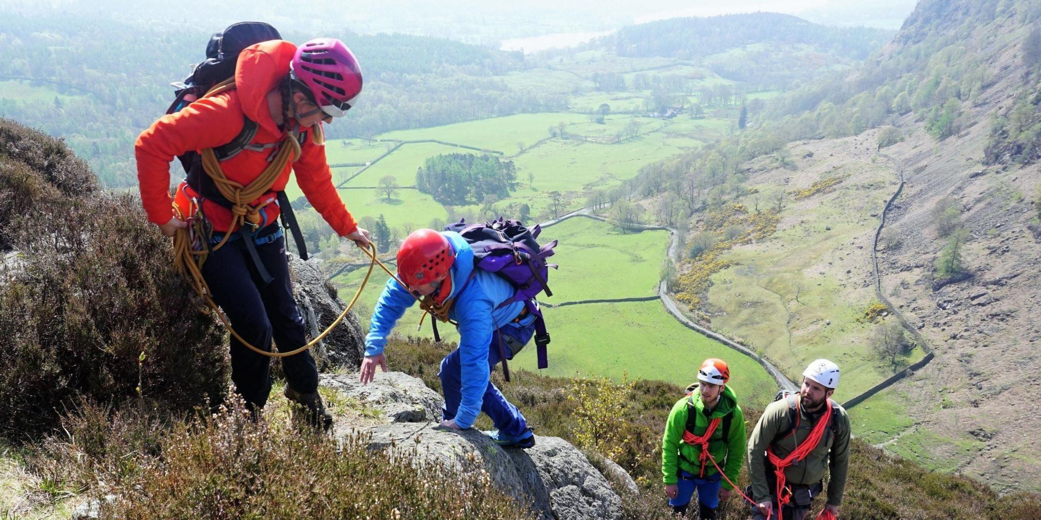 Roped Scrambling Skills Techniques ISM