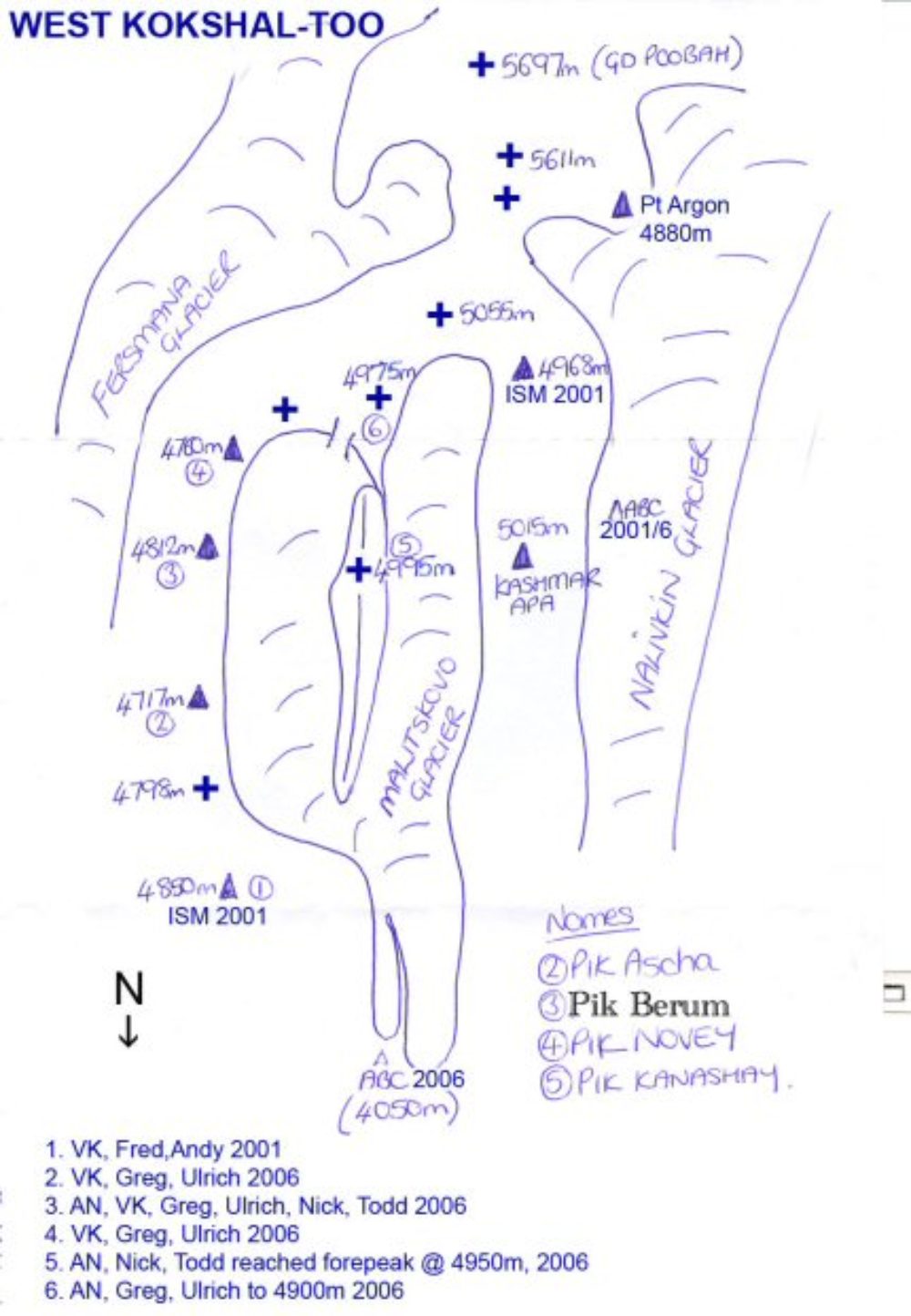 Kokshaal-Malitskovo-Navlikin-glaciers